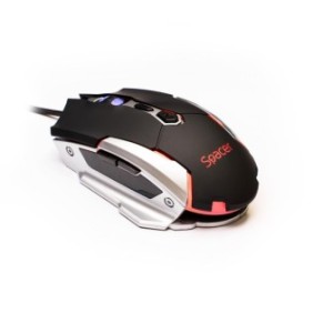 Mouse spacer gaming spgm-pulsar-lite cu fir usb optic 3.200 dpi butoane/scroll 7/1 iluminare negru