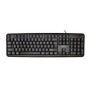 Tastatura spacer spkb-s62 cu fir usb 104 taste anti-spill negru