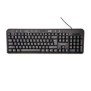 Tastatura spacer spkb-169 cu fir usb multimedia 104 taste + 11 taste multimedia anti-spill negru