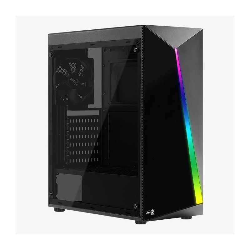 Carcasa aerocool shard neagra spcc steel atx mid tower fara sursa (tipatx montata jos) interior