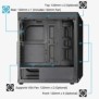 Carcasa aerocool shard neagra spcc steel atx mid tower fara sursa (tipatx montata jos) interior