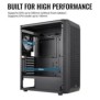 Carcasa aerocool beam v2 rgb neagra spcc abs steel atx mid tower fara sursa (tip