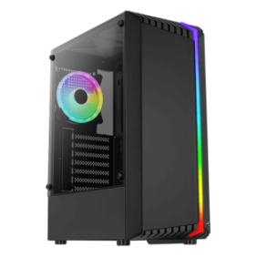 Carcasa aerocool bionic neagra spcc steel atx mid tower fara sursa (tip atx montata jos)