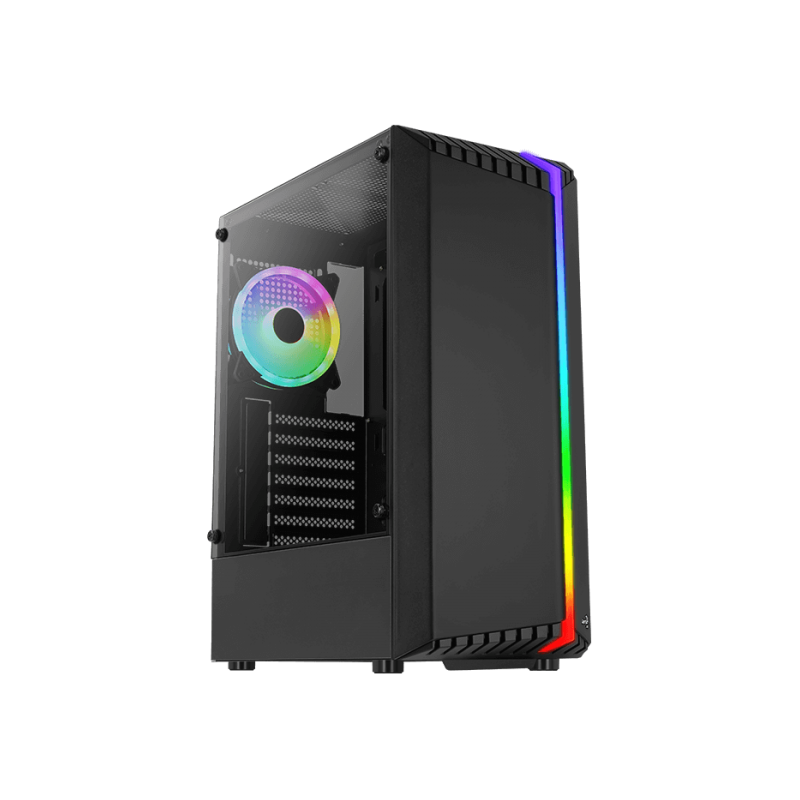 Carcasa aerocool bionic neagra spcc steel atx mid tower fara sursa (tip atx montata jos)