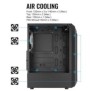 Carcasa aerocool bionic neagra spcc steel atx mid tower fara sursa (tip atx montata jos)