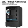 Carcasa aerocool bionic neagra spcc steel atx mid tower fara sursa (tip atx montata jos)