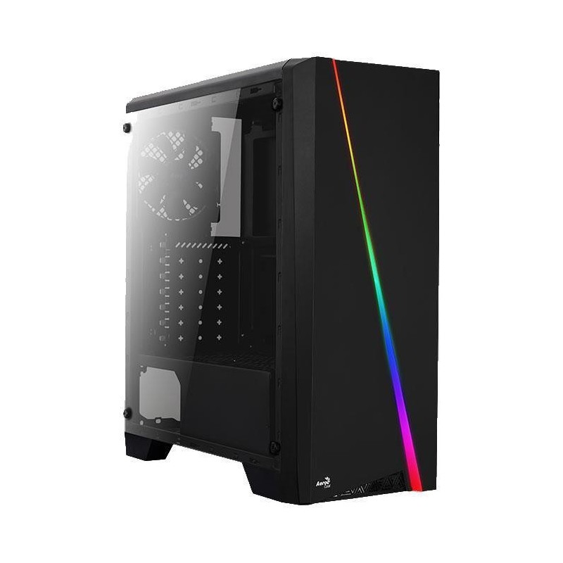 Carcasa aerocool cylon tempered glass neagra spcc steel atx mid tower fara sursa (tip atx