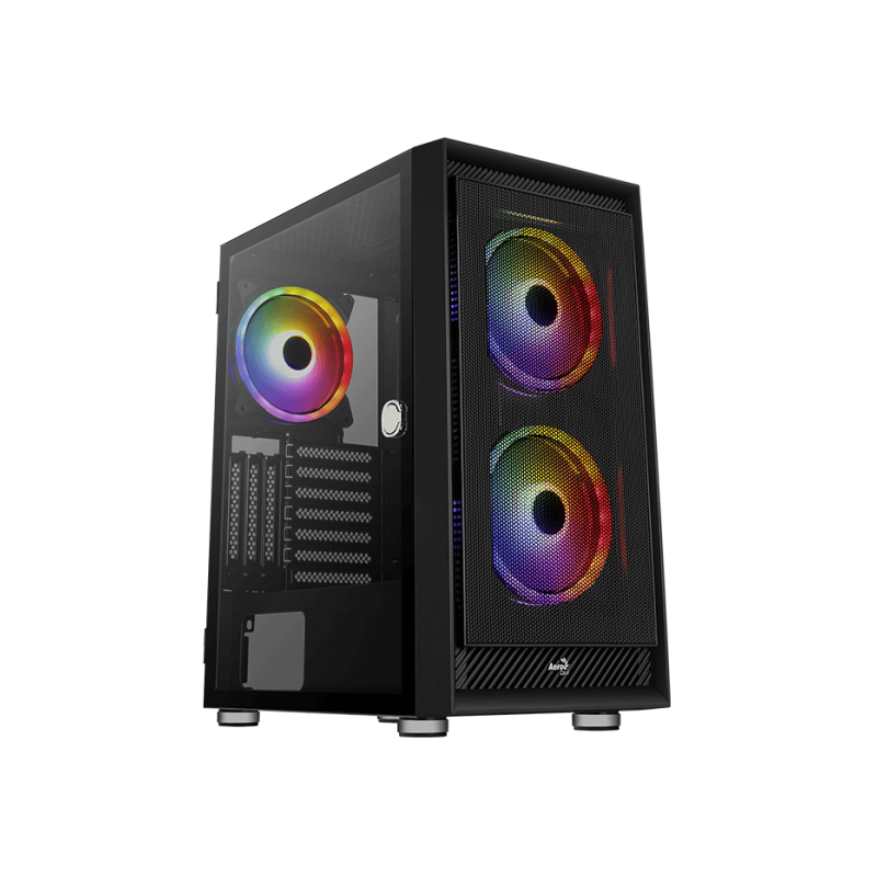 Carcasa aerocool graphite v2 neagra spcc abs steel atx mid tower fara sursa (tip atx