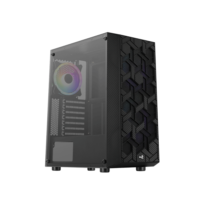 Carcasa aerocool hive neagra spcc abs steel atx mid tower fara sursa (tip atx montata