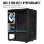 Carcasa aerocool hive neagra spcc abs steel atx mid tower fara sursa (tip atx montata