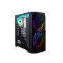 Carcasa inaza prism neagra secc steel atx mid tower fara sursa (tip atx montata jos)