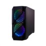 Carcasa inaza prism neagra secc steel atx mid tower fara sursa (tip atx montata jos)