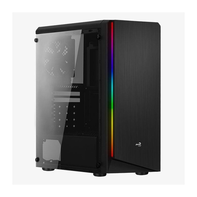 Carcasa aerocool rift neagra spcc steel atx mid tower fara sursa (tip atx montata jos)