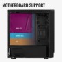 Carcasa aerocool rift neagra spcc steel atx mid tower fara sursa (tip atx montata jos)