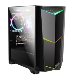 Carcasa segotep ares neagra spcc steel atx mid tower fara sursa (tip atx montata jos)