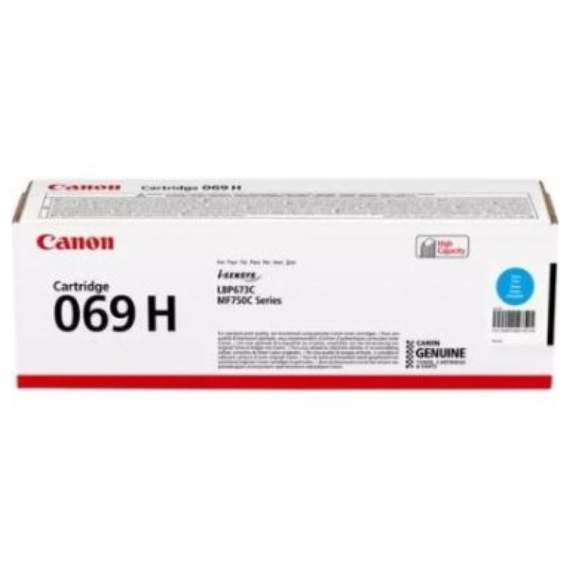 Toner canon crg069hc cyan capacitate 5500 pagini pentru i-sensys lbp673cdw mf754cdw mf752cdw.