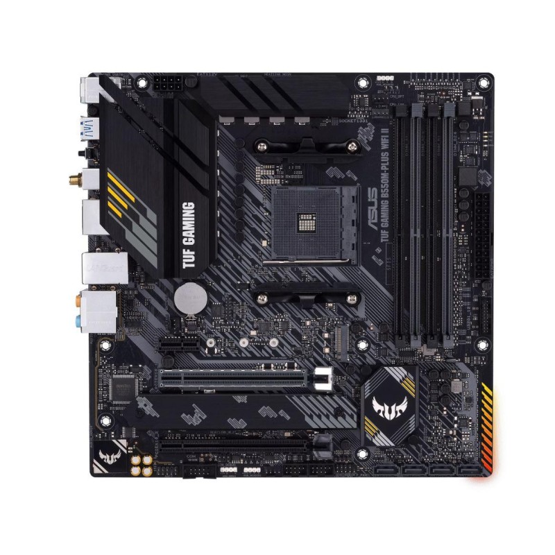 Placa de baza asus tuf b550m-plus wifi ii am4  amd b550 (ryzen am4) micro atx