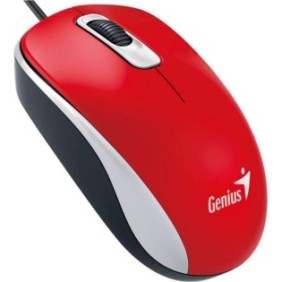 Mouse genius cu fir optic dx110 1200dpi rosu plug and play usb