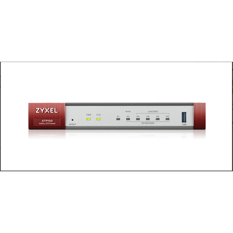 Zyxel atp100 v2 10/100/1000 1*wan 3*lan/dmz  1x opt 1x usb 3.0 ports fanless standard compliance.