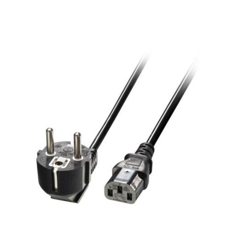 Cablu alimentare schuko lindy iec c13 2m negru  technical details  connector a: schuko connector b: