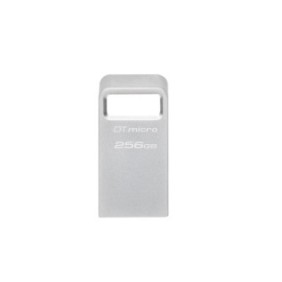 Usb flash drive kingston 256gb data traveler micro usb 3.2 gen1 metalic