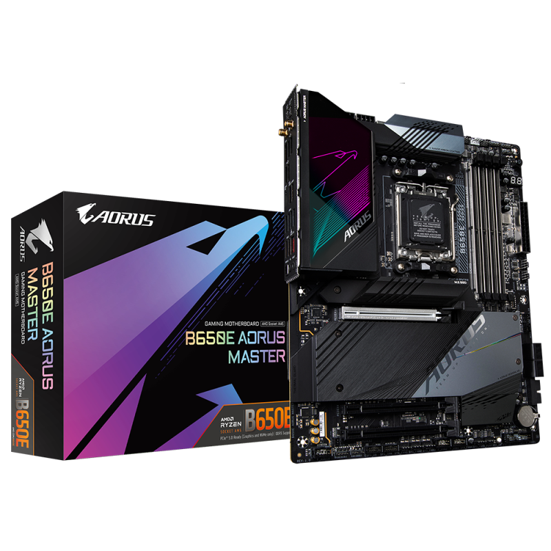 Placa de baza gigabyte b650e aorus master am5 supports 7000 series amd ryzen 4x dimm