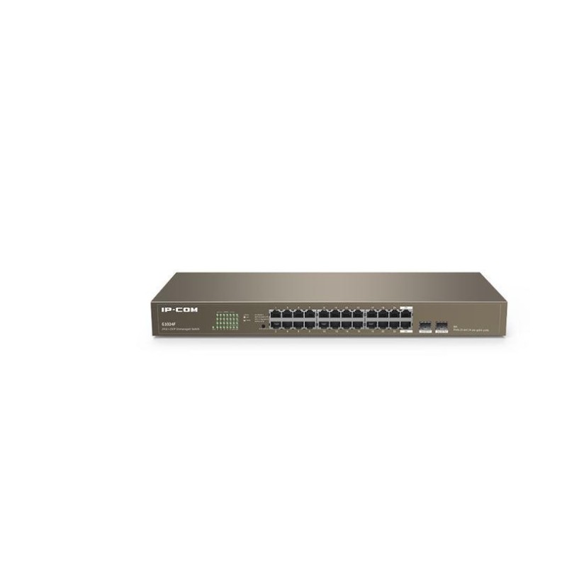 Ip-com 24-port + 2 sfp gigabit ethernet switch g1024f standard and protocol: ieee802.3 ieee802.3u ieee802.3x