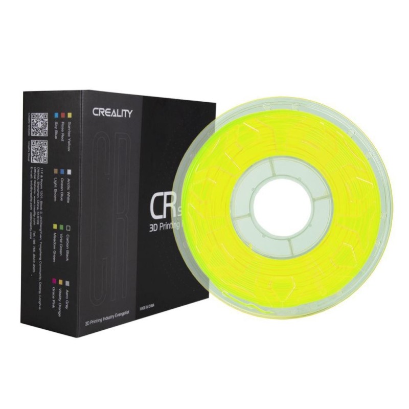 Creality cr pla 3d printer filament fluorescent yellow printing temperature: 190-220 filament diameter: 1.75mm tensile