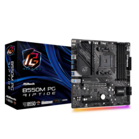 Placa de baza asrock b550m pg riptide am4  supports amd am4 socket ryzen™ 3000 4000