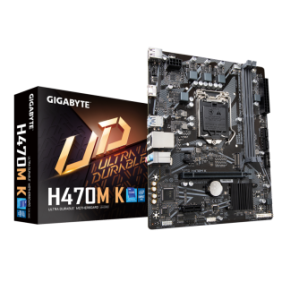 Placa de baza gigabyte h470m k lga1200 ddr4   intel® ultra durable motherboard with gbe lan