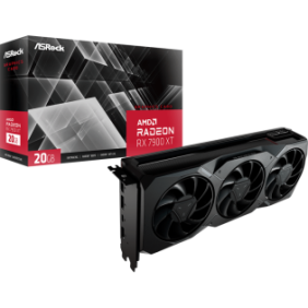 Placa video asrock amd radeon rx 7900 xt 20gb gddr6 320 bit pcie 4.0 1x