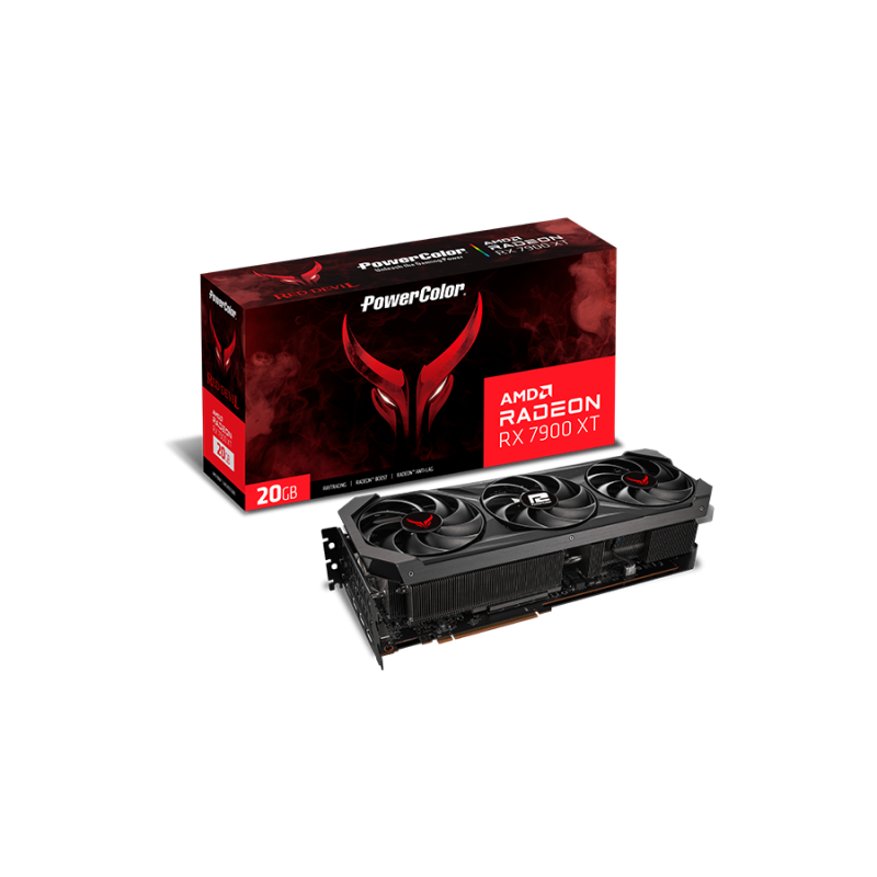 Placa video powercolor radeon rx 7900 xt red devil 20gb gddr6 320-bitpcie 4.0 1x hdmi