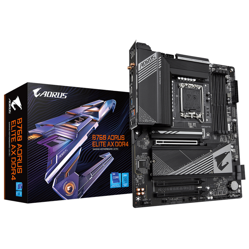 Placa de baza gigabyte b760 aorus elite ddr4 lga1700 4x ddr4 1x displayport 1x hdmi