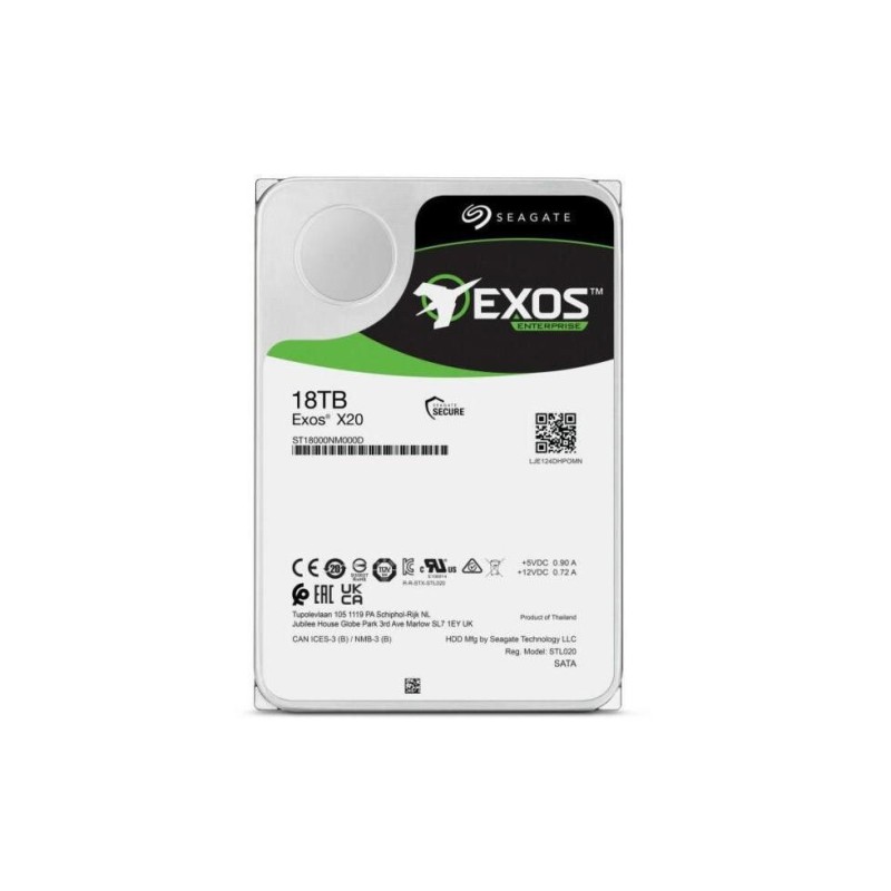 Hdd intern sg exos x20 3.5 18tb sata3 7200 rpm 256mb