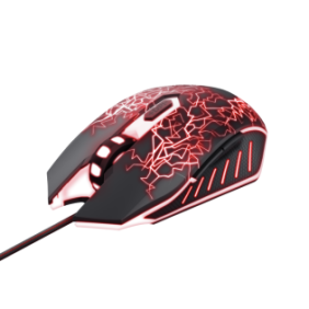 Mouse trust gxt105x izza wired gaming mouse  general ergonomic design false  connectivity connection type wired