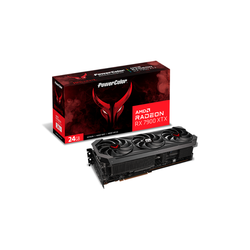 Powercolor radeon rx7900 xtx red devil oc 24gb  form factor full height gpu manufacturer amd