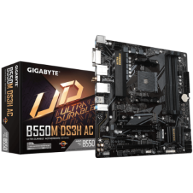 Placa de baza gigabyte b550m ds3h ac am4 ddr4 4x sloturi ram max. 128gb frecventa