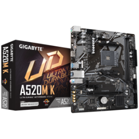 Placa de baza gigabyte a520m k am4 ddr4 2x sloturi ram max. 64gb frecventa maxima