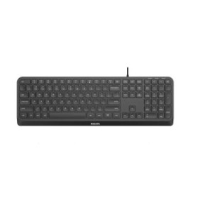 Tastatura philips spk6207 cu fir 104 taste 1.6m negru