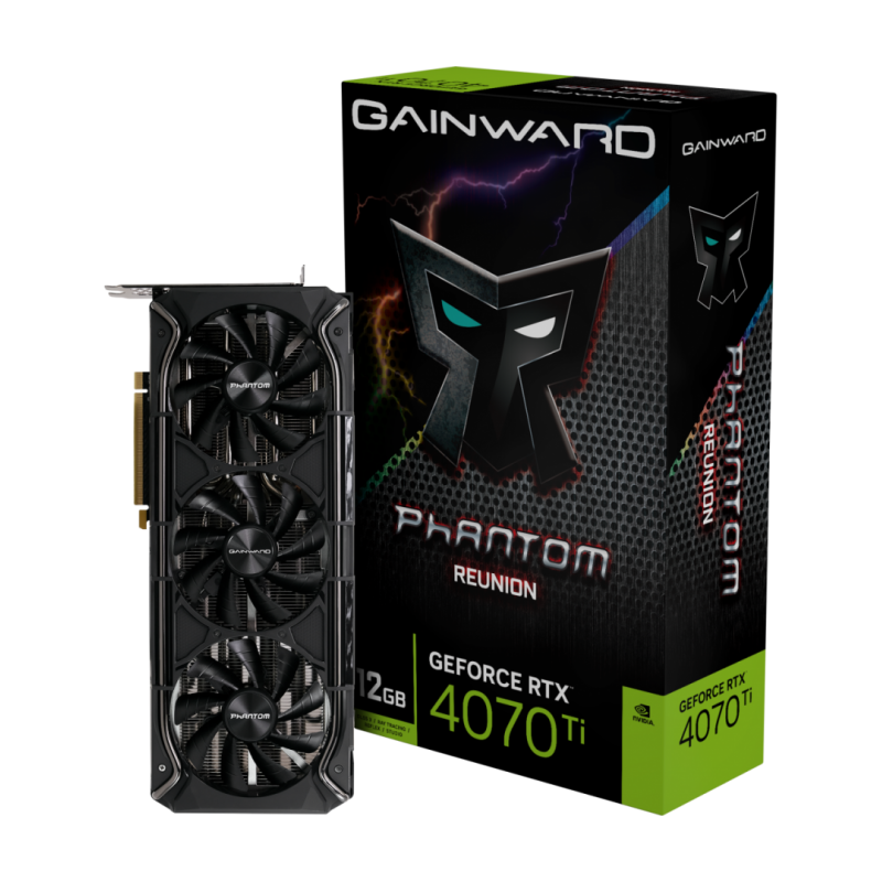 Placa video gainward geforce rtx 4070 ti phantom reunion 12gb gddr6x 192bit 2610mhz 1x hdmi