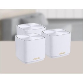 Asus dual-band large home mesh zenwifi system xd5 3 pack white  ax3000  2402 mbps+ 574