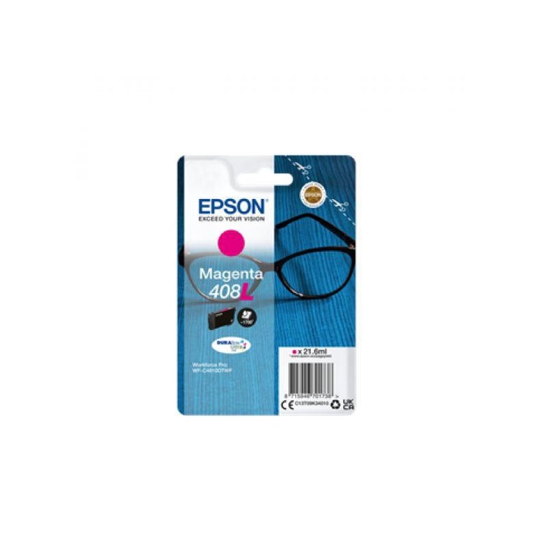 Cartus cerneala epson 408l ink tank durabrite ultra ink magenta capacitate 21.6ml 1.7k pagini pentru