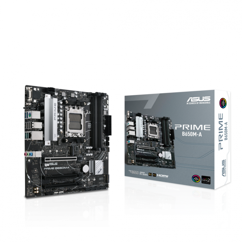 Placa de baza asus prime b650m-a am5 4x dimm slots ddr5 5600mhz pcie gen 4