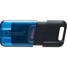 Usb flash drive kingston 64gb data traveler 80 usb-c 3.2 r/w: 200/60 mb/s compatible with