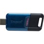 Usb flash drive kingston 128gb data traveler 80 usb-c 3.2 r/w: 200/60 mb/s compatible with