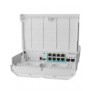 Mikrotik css610-1gi-7r-2s+o 8 port  outdoor switch 64kb flash pasive poe dimensiuni: 304 x 212 x