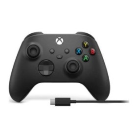 Ms xbox wireless controller + usb-c cable carbon black