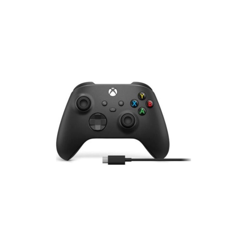 Ms xbox wireless controller + usb-c cable carbon black