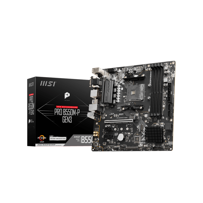 Placa de baza msi pro b550m-p gen3 am4 ddr4  specifications model name pro b550m-p gen3