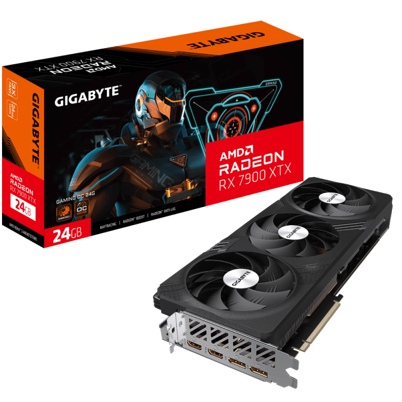 Placa video gigabyte radeon rx7900 xtx gaming oc 24g